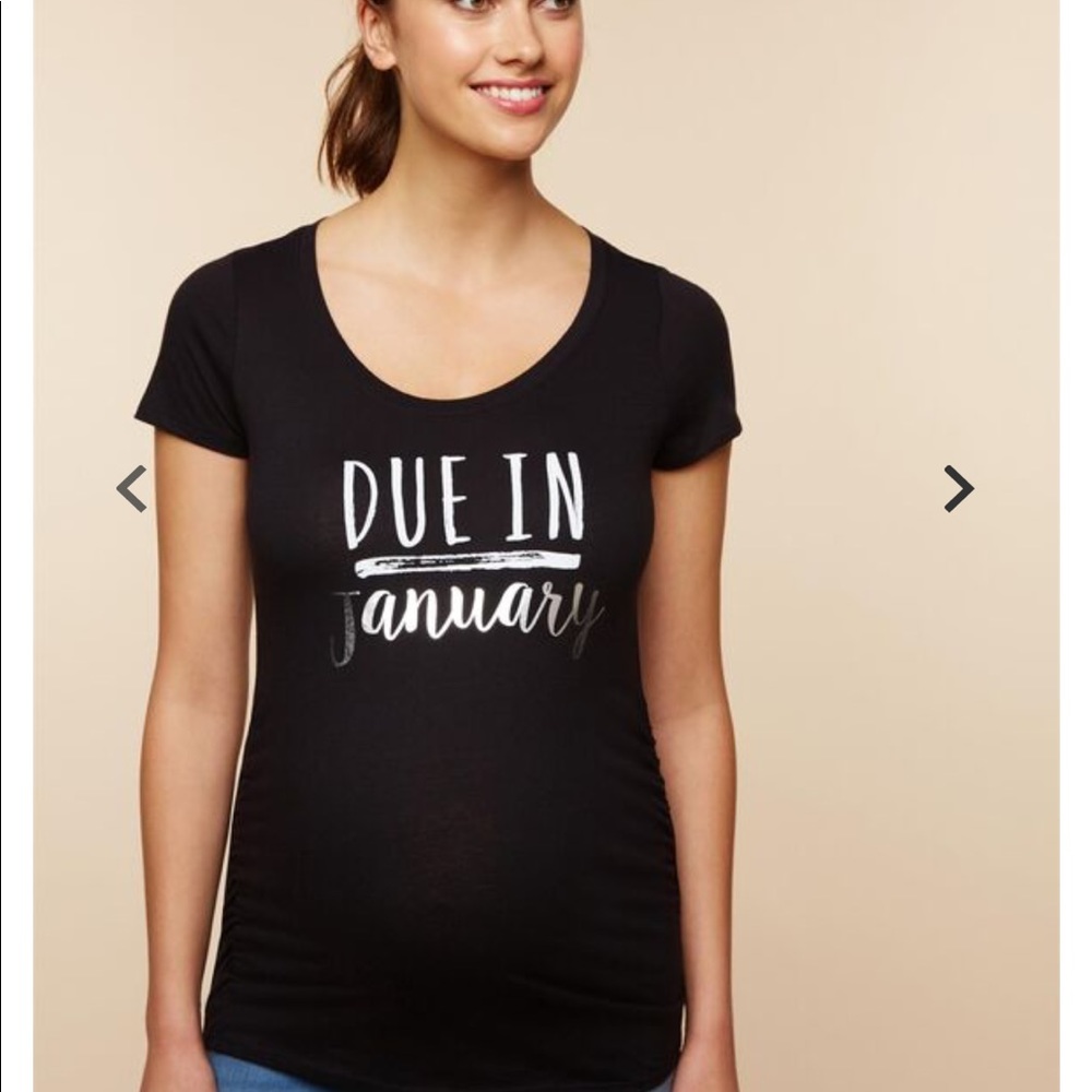 Due in January Maternity T-shirt NWT